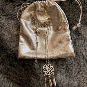 Silver Dream Catcher Necklace